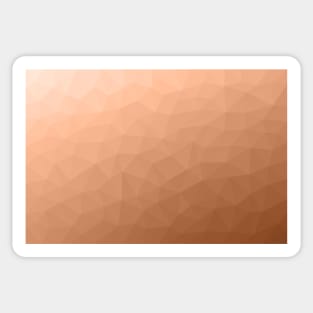 Peach orange ombre gradient geometric mesh pattern Triangle design of 2024 Sticker